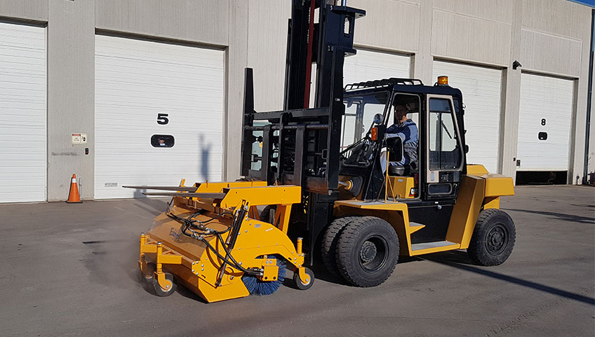 Eddynet Hydraulic pick-up sweeper for loaders and forklifts